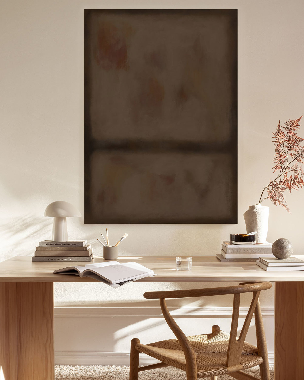 Division in Brown Canvas print