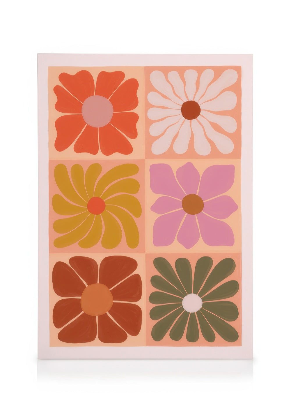 Flower Grid Canvas print Canvas print