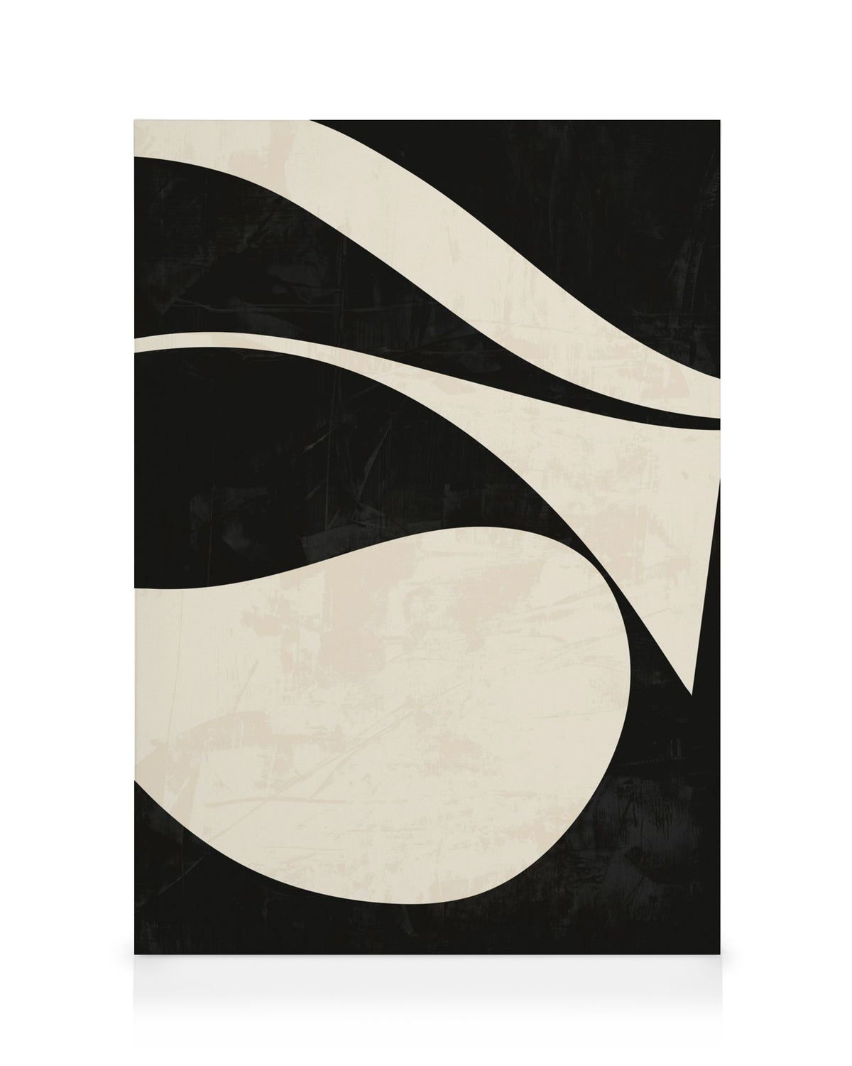 Black and Beige Centerpiece No1 Canvas print