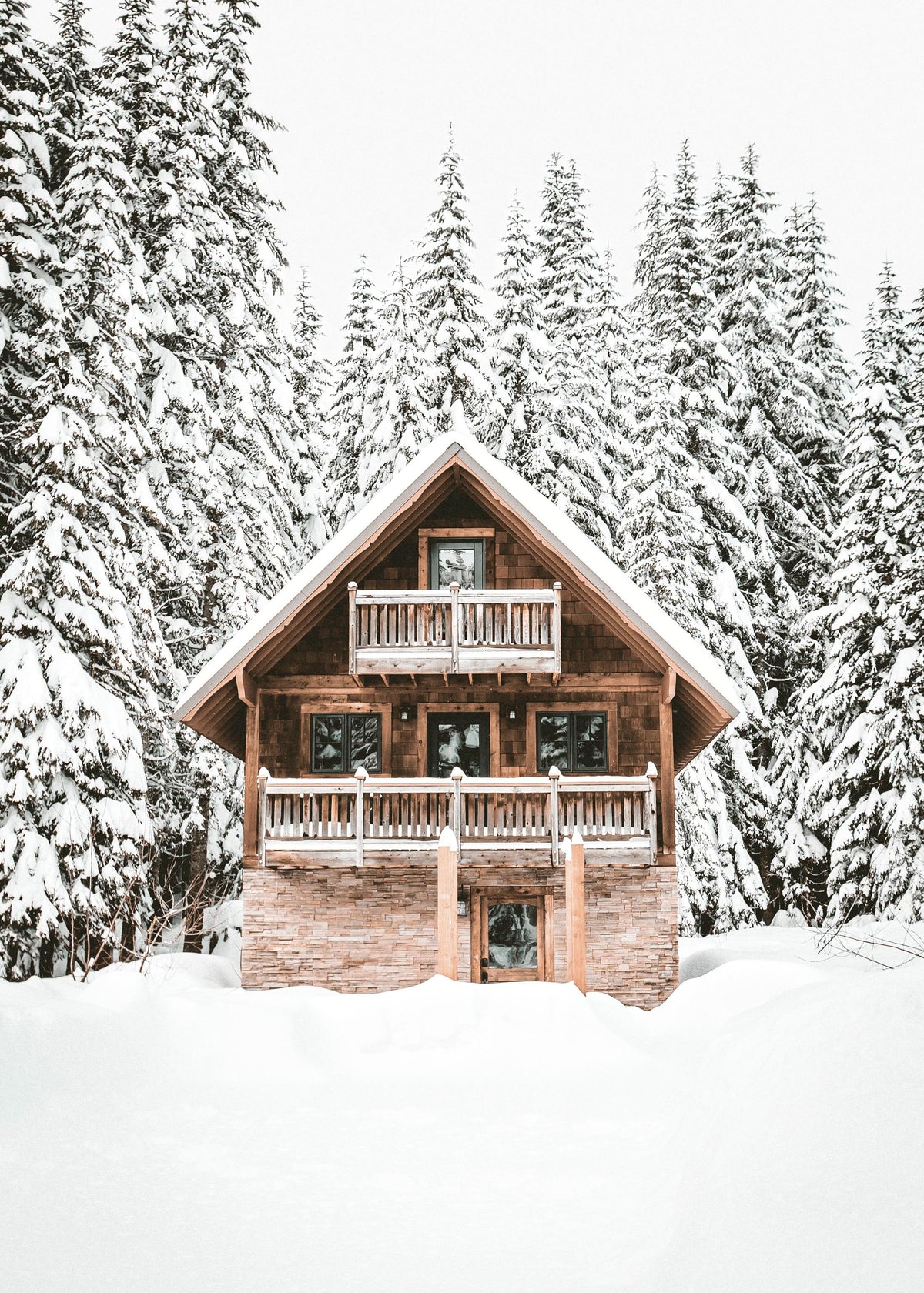 Holiday Cabin Print