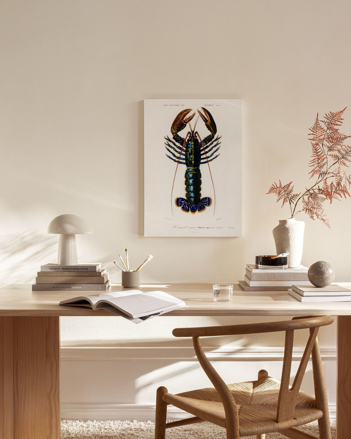 Vintage Lobster Canvas print