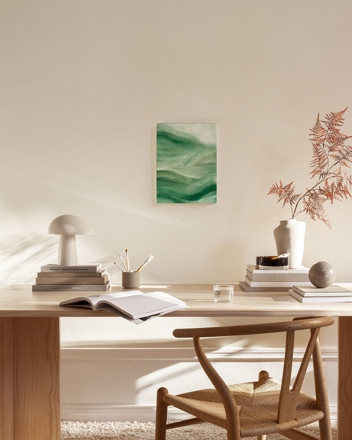 Flowy Green No2 Canvas print