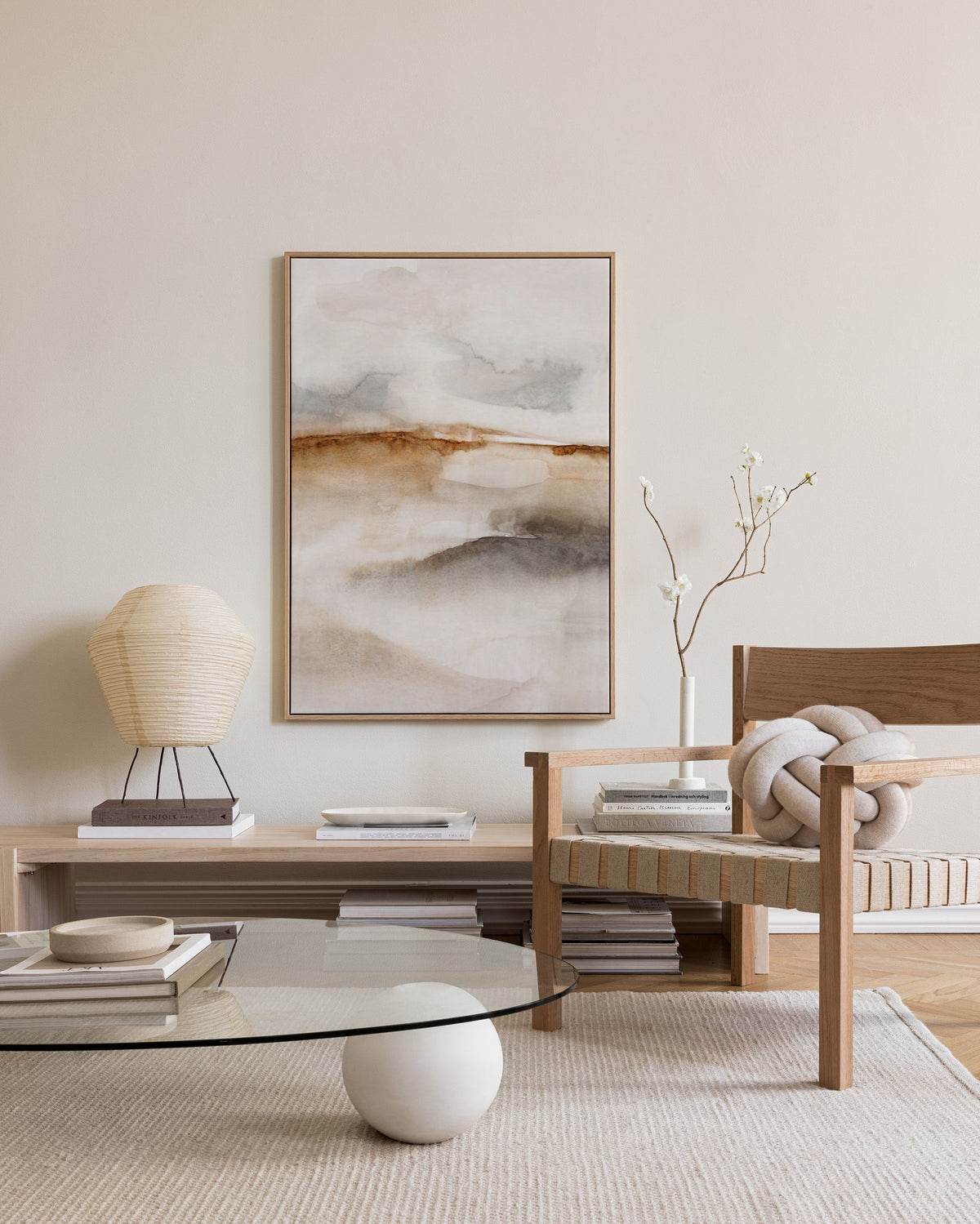 Neutral Watercolor No2 Canvas print