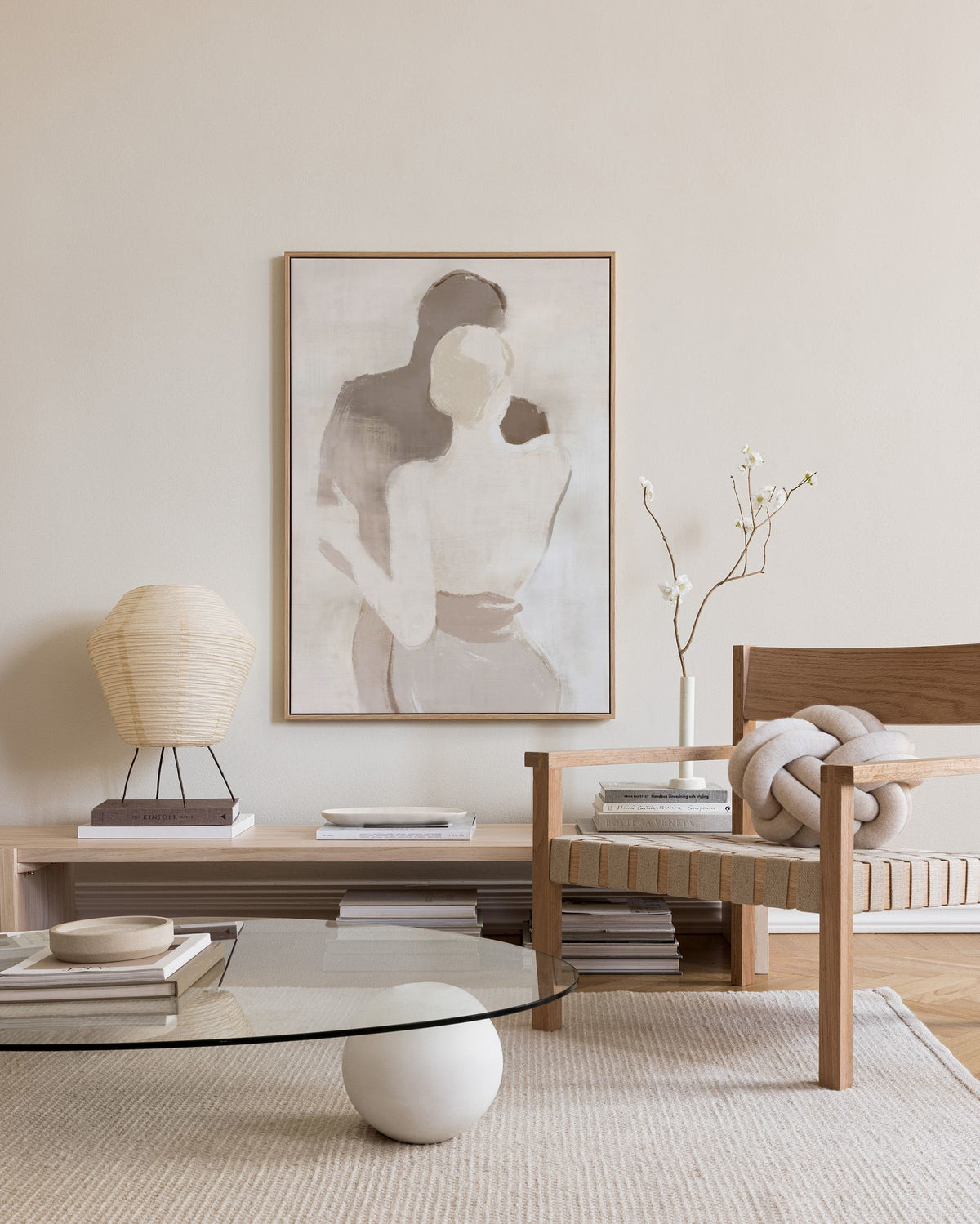Soft Couple Canvas print