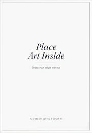 White picture frame, 70x100 plexi