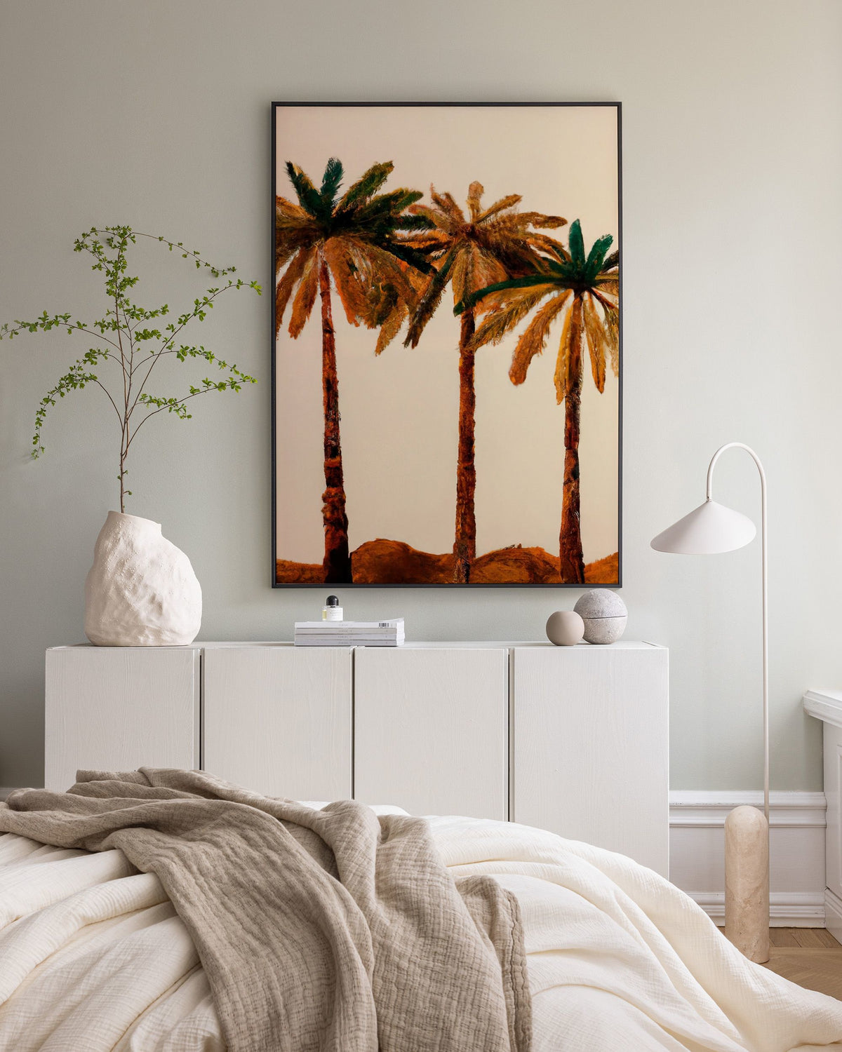Merel Takken - Palm Trio Canvas print