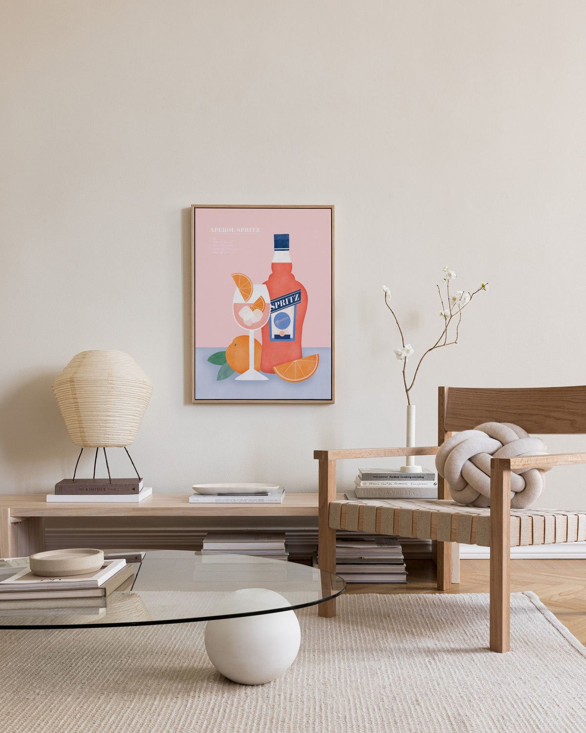 Aperol Spritz Illustration Canvas print