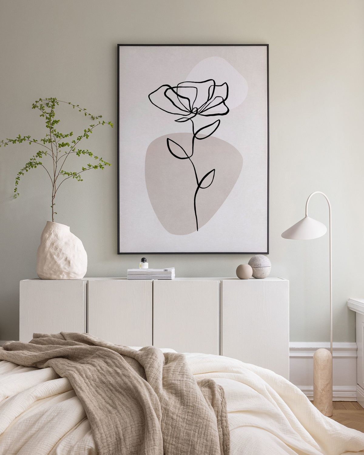 Botanical Lines No1 Canvas print