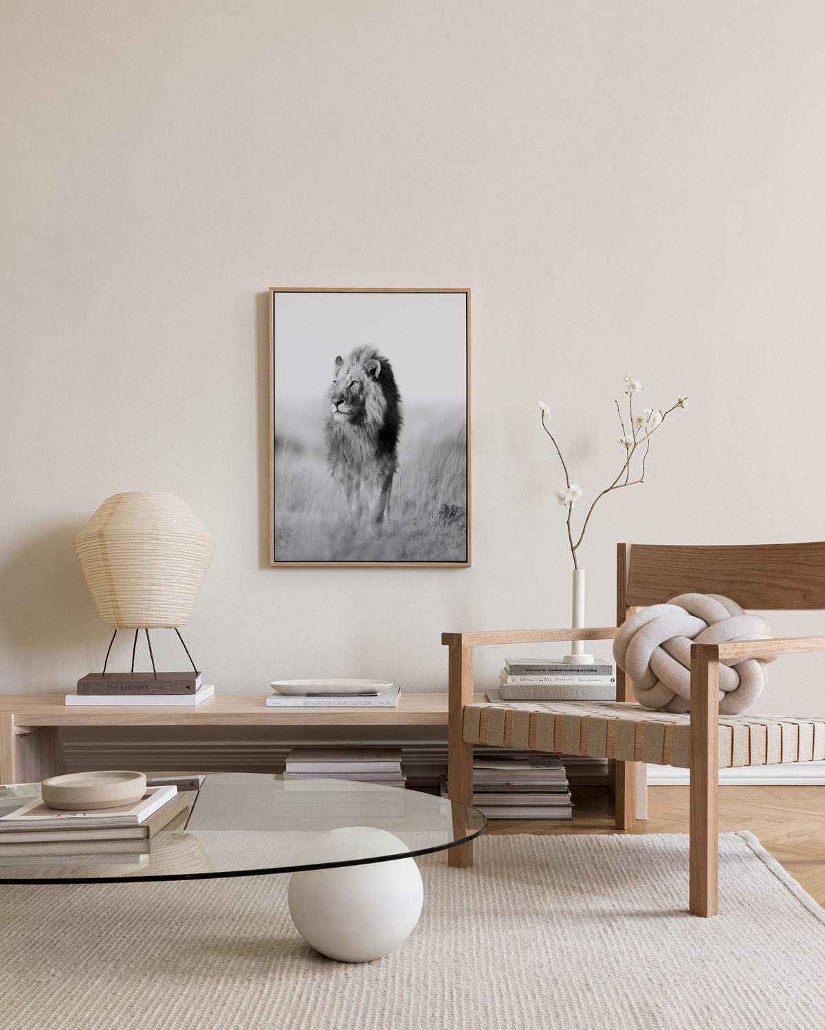 The King of the Jungle Canvas print