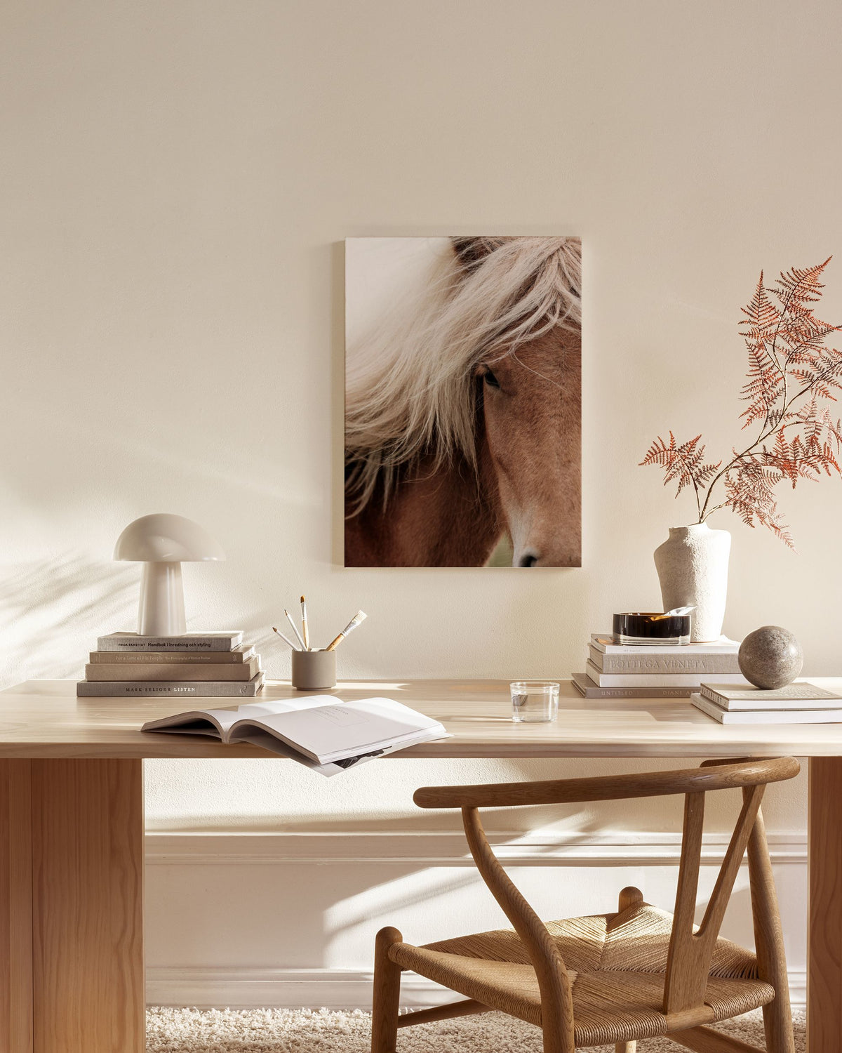 Chestnut Horse Canvas print