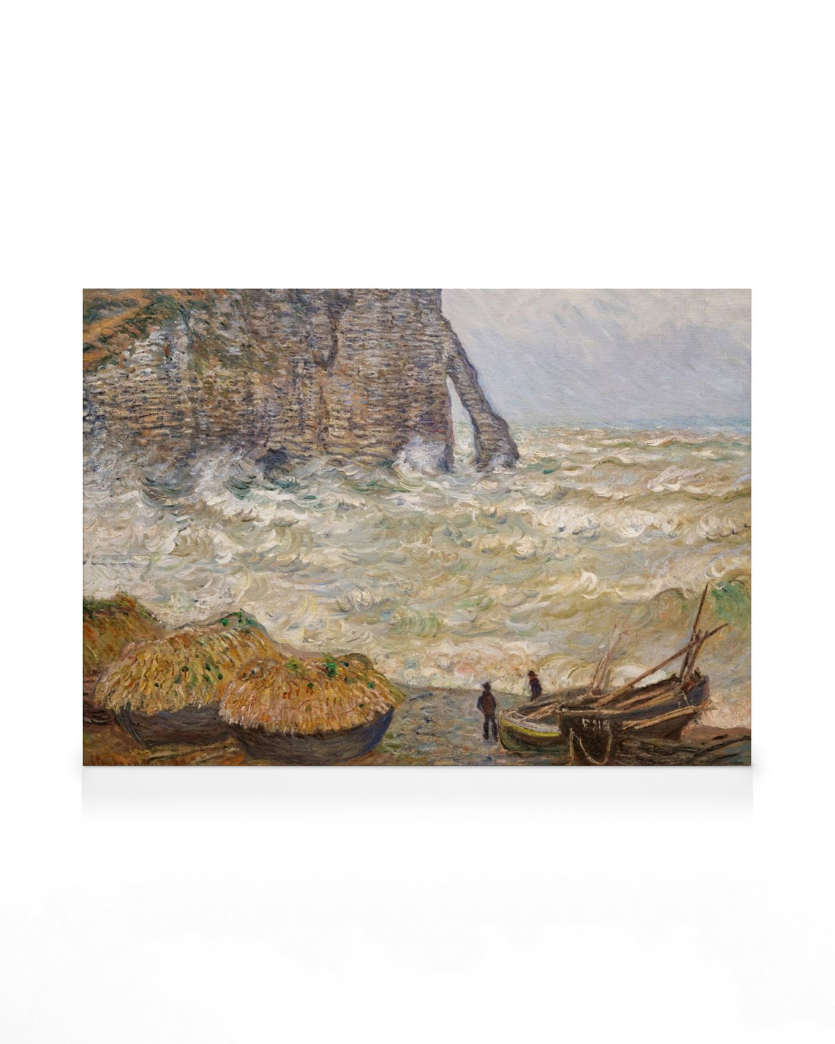 Monet - Stormy Sea in Étretat Canvas