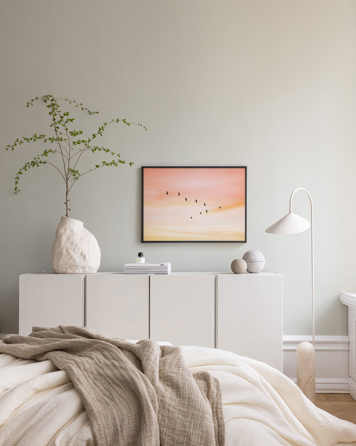 Sunset Birds Canvas print