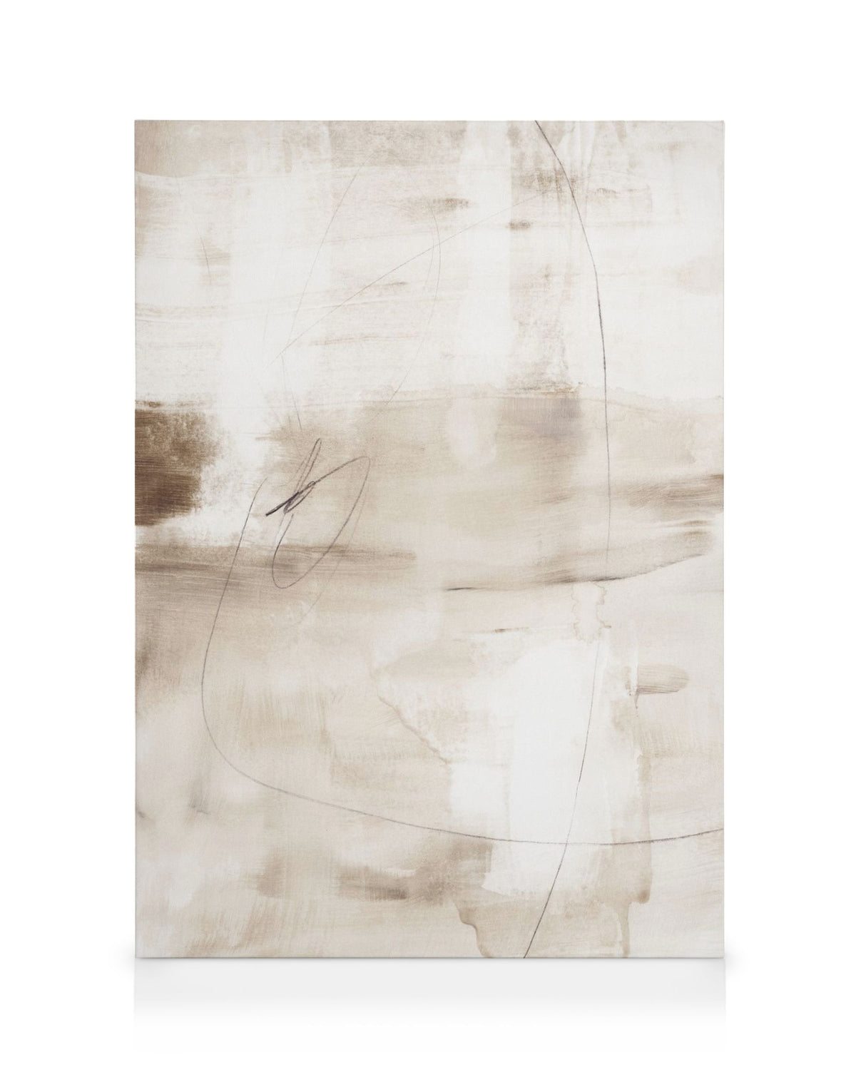 Graphite Touch Abstract No2 Canvas print