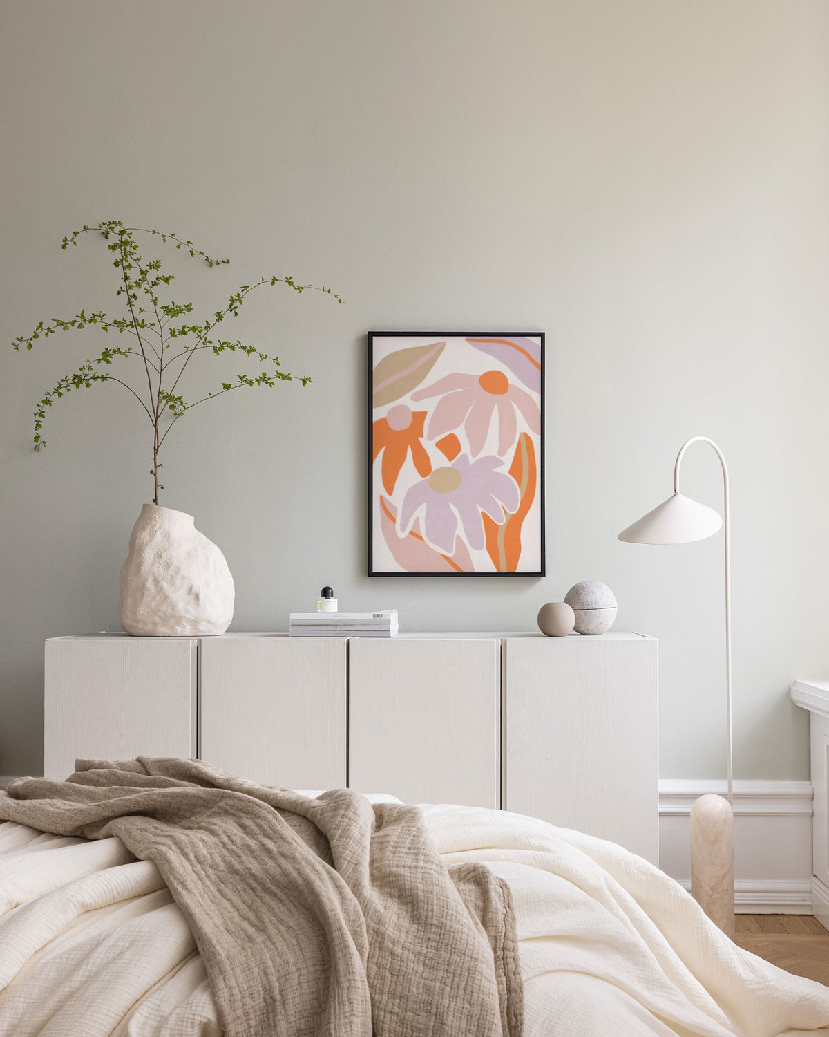 Flowerbed Canvas print