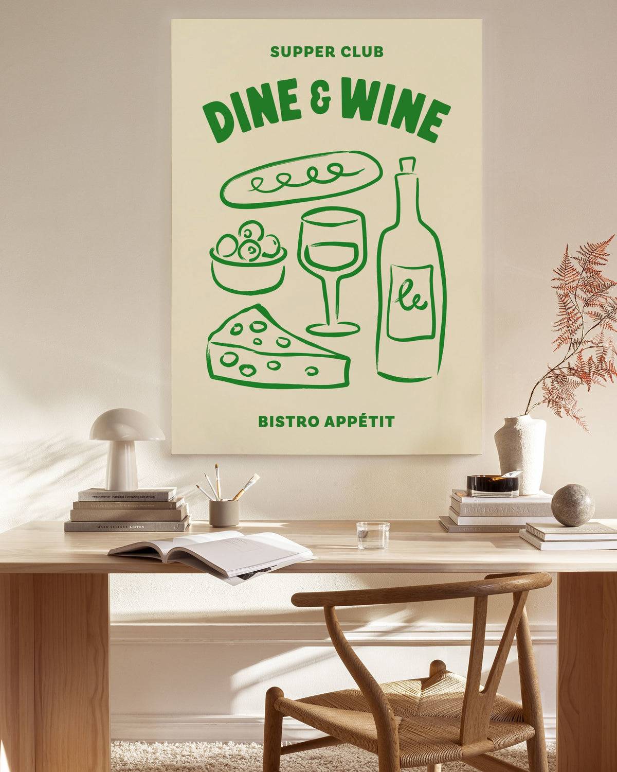 Dine and Wine Canvas print