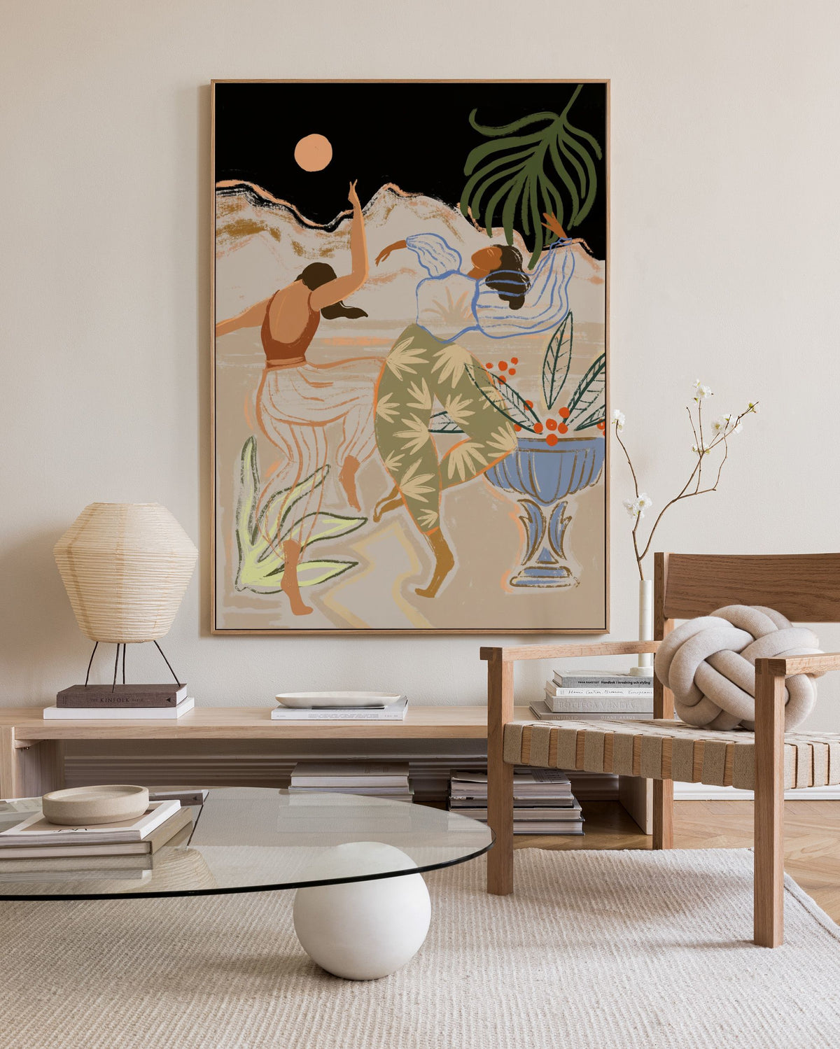 Arty Guava - Lay Hoon - Dancing Under The Moonlight Canvas print
