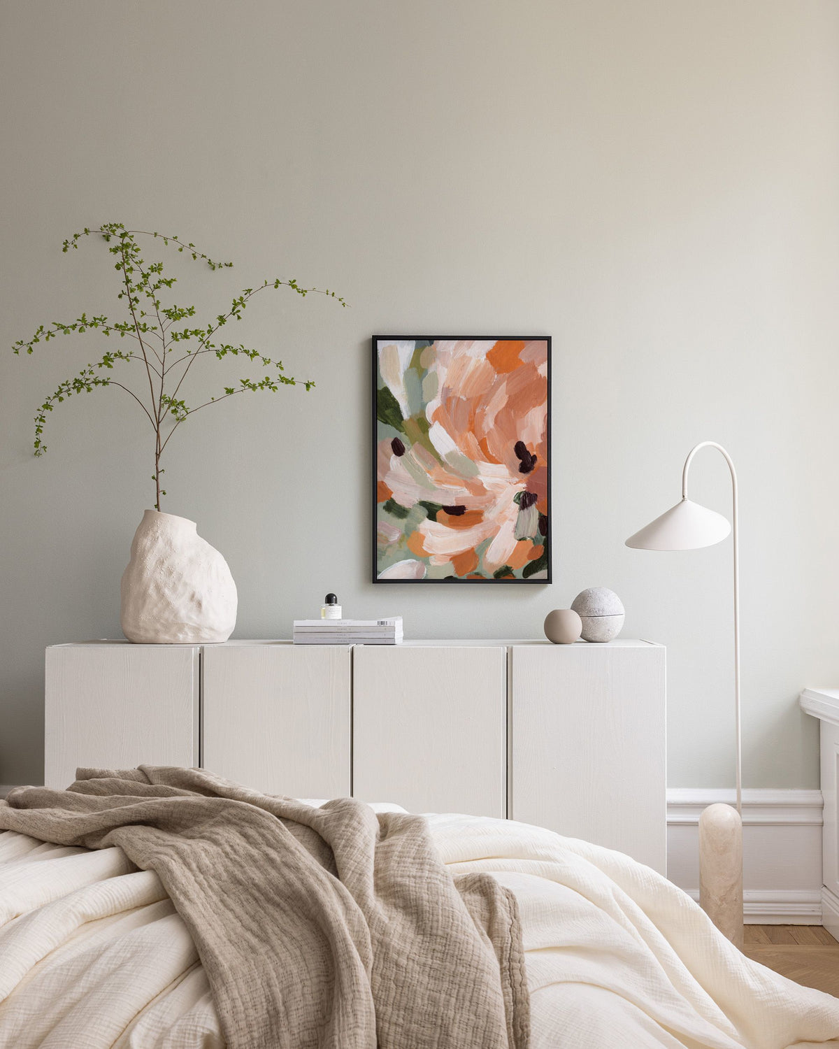 Soft Rustic Florals No1 Canvas print