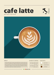 Cup of Cafe Latte Print