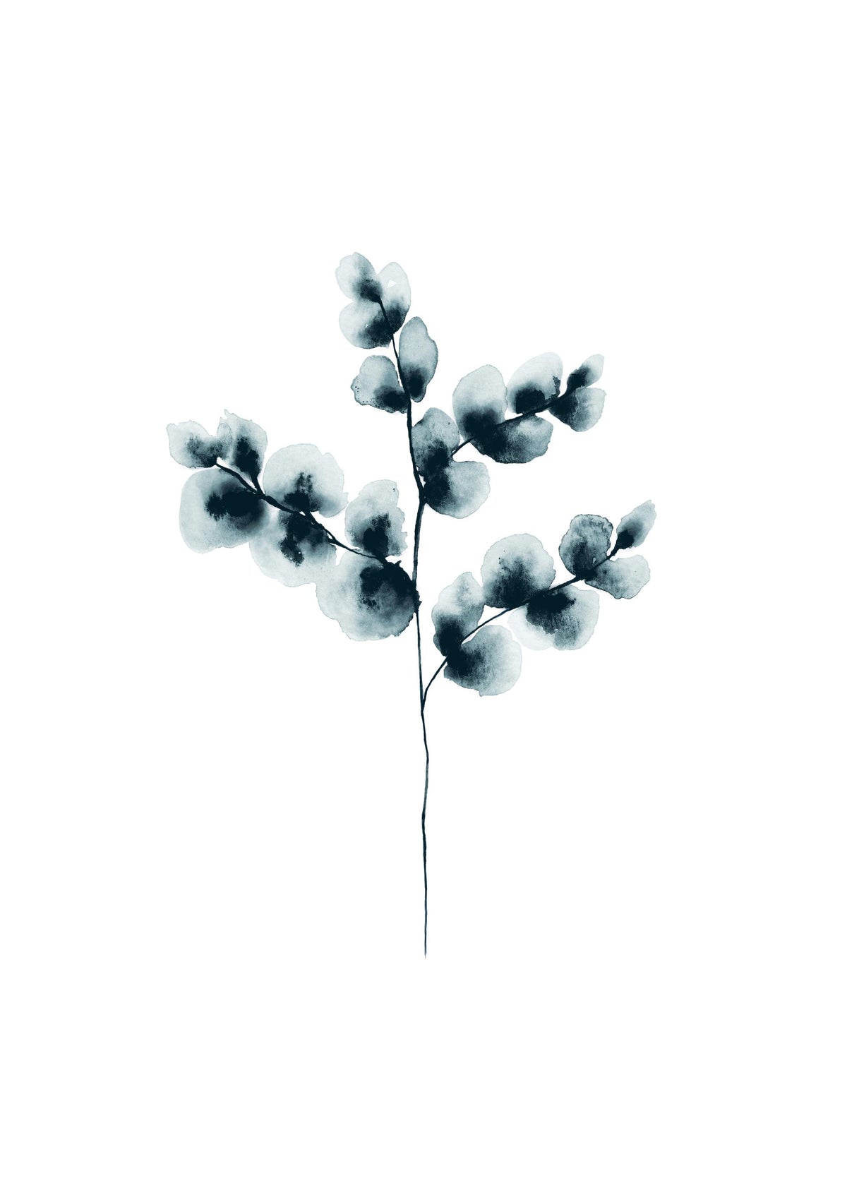 Cotton Plant Blue, Print
