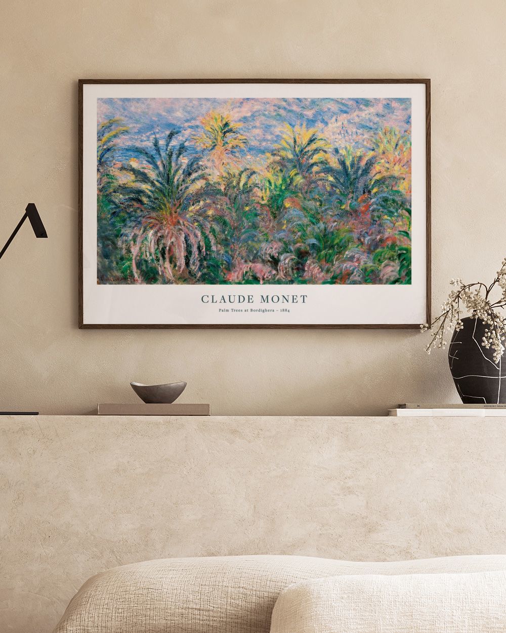 Monet - Palm Trees at Bordighera Print