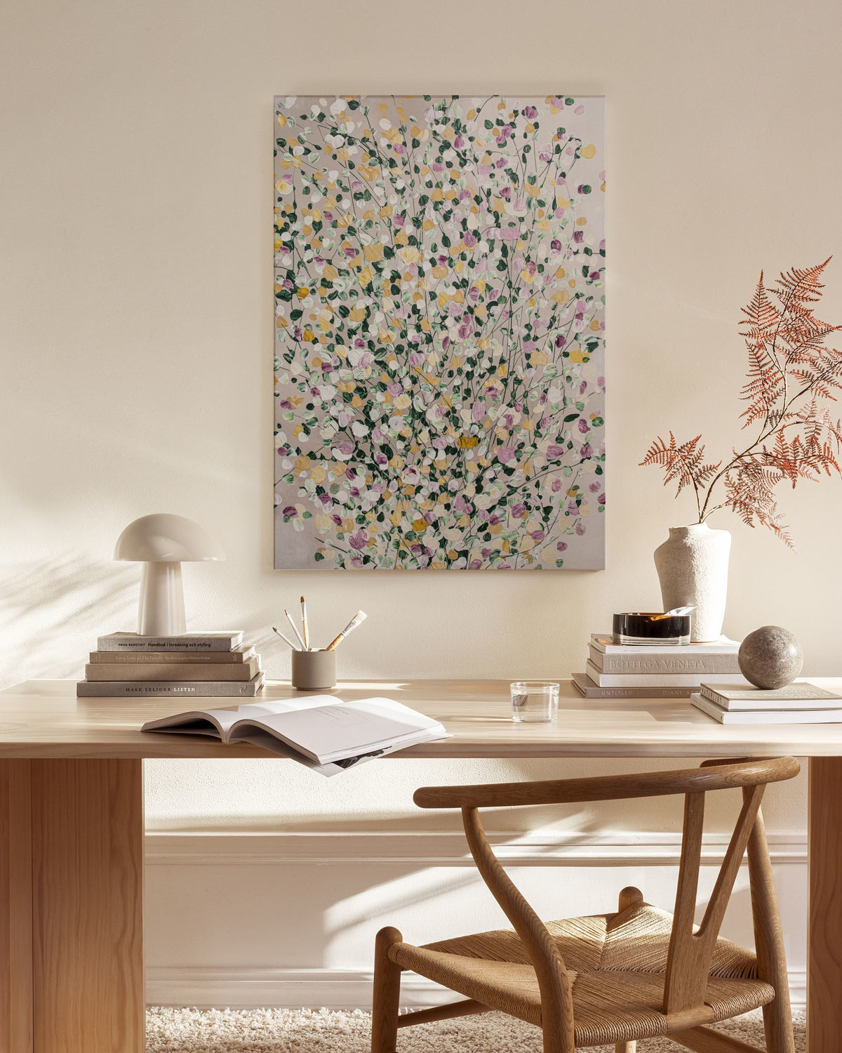 Crispy November Leaf Canvas print