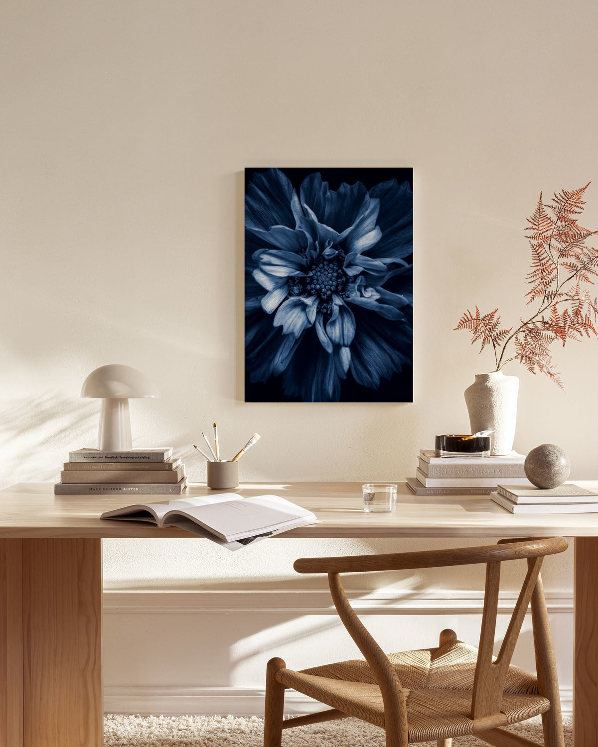 Blue Anemone Canvas print