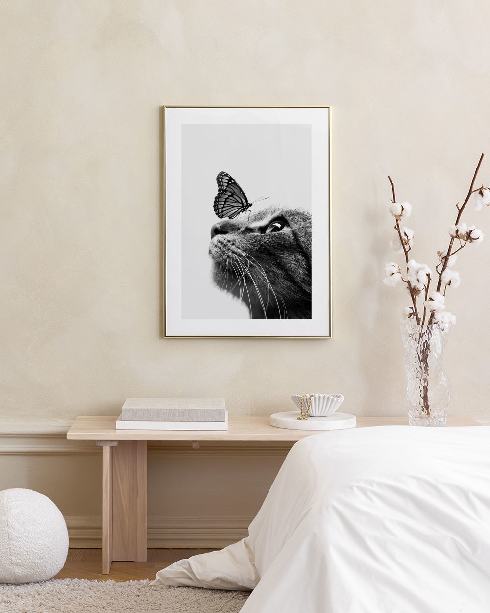 Butterfly Cat Print
