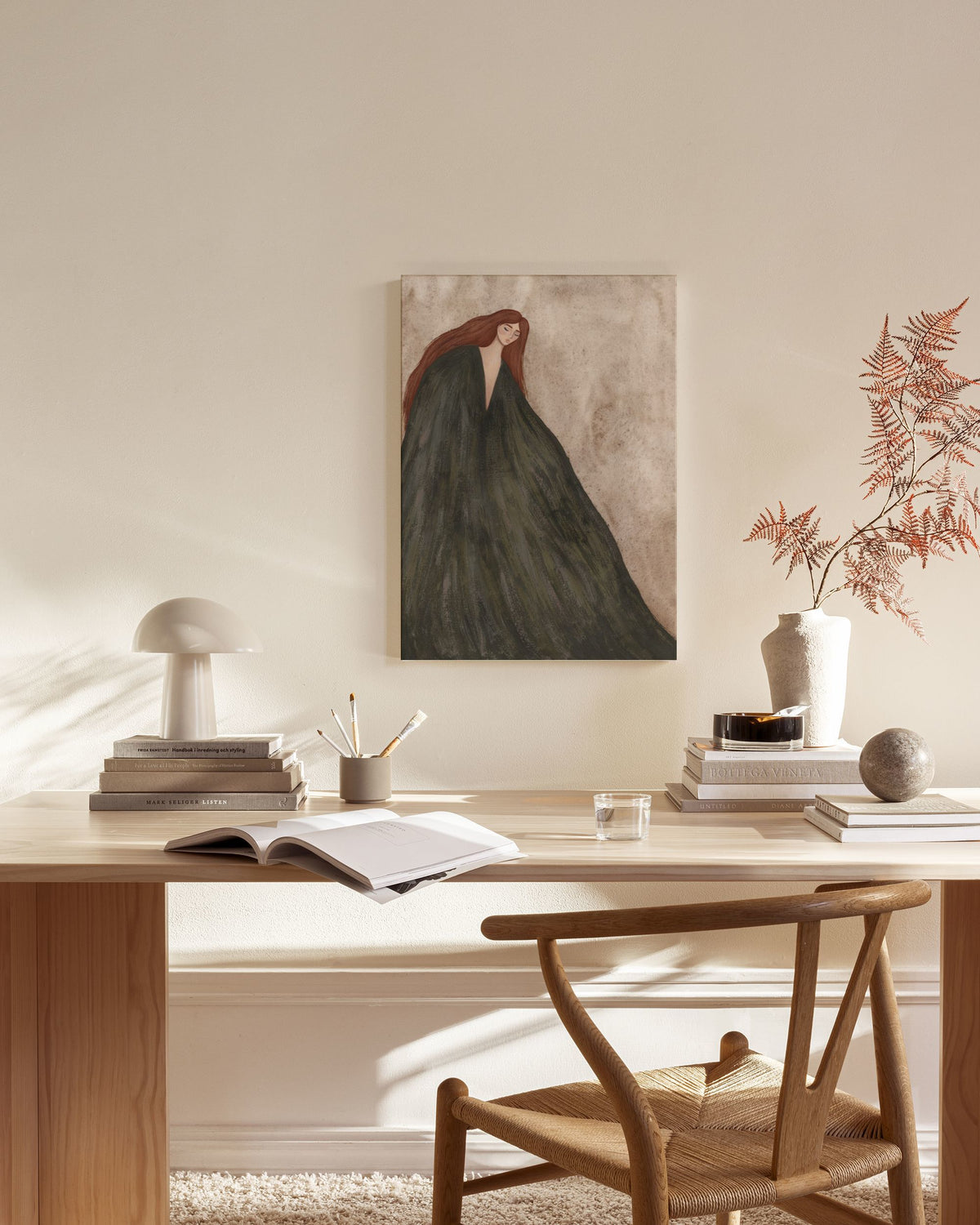 The Lady Canvas print
