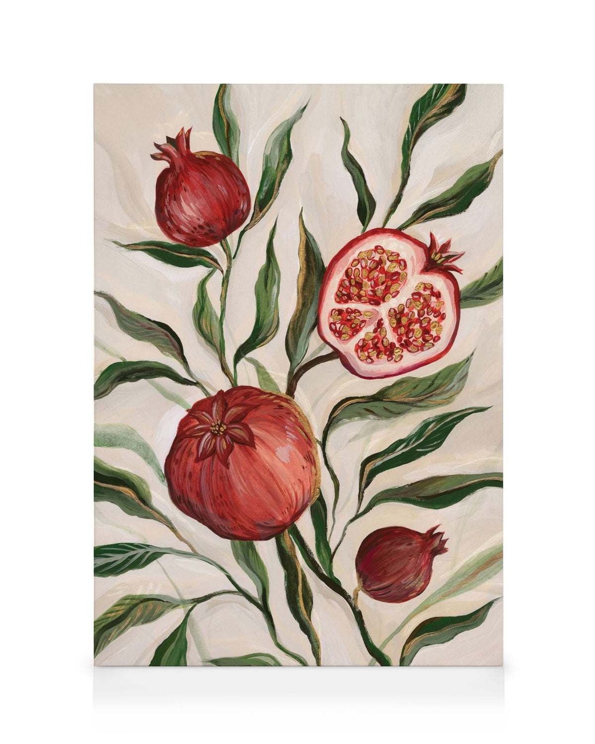 Gilded Pomegranate Canvas print