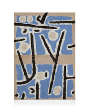 Paul Klee - Untitled Blue and Black Abstract Canvas print
