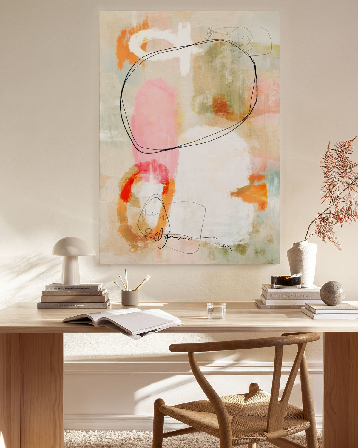 Pastel Abstract No2 Canvas print