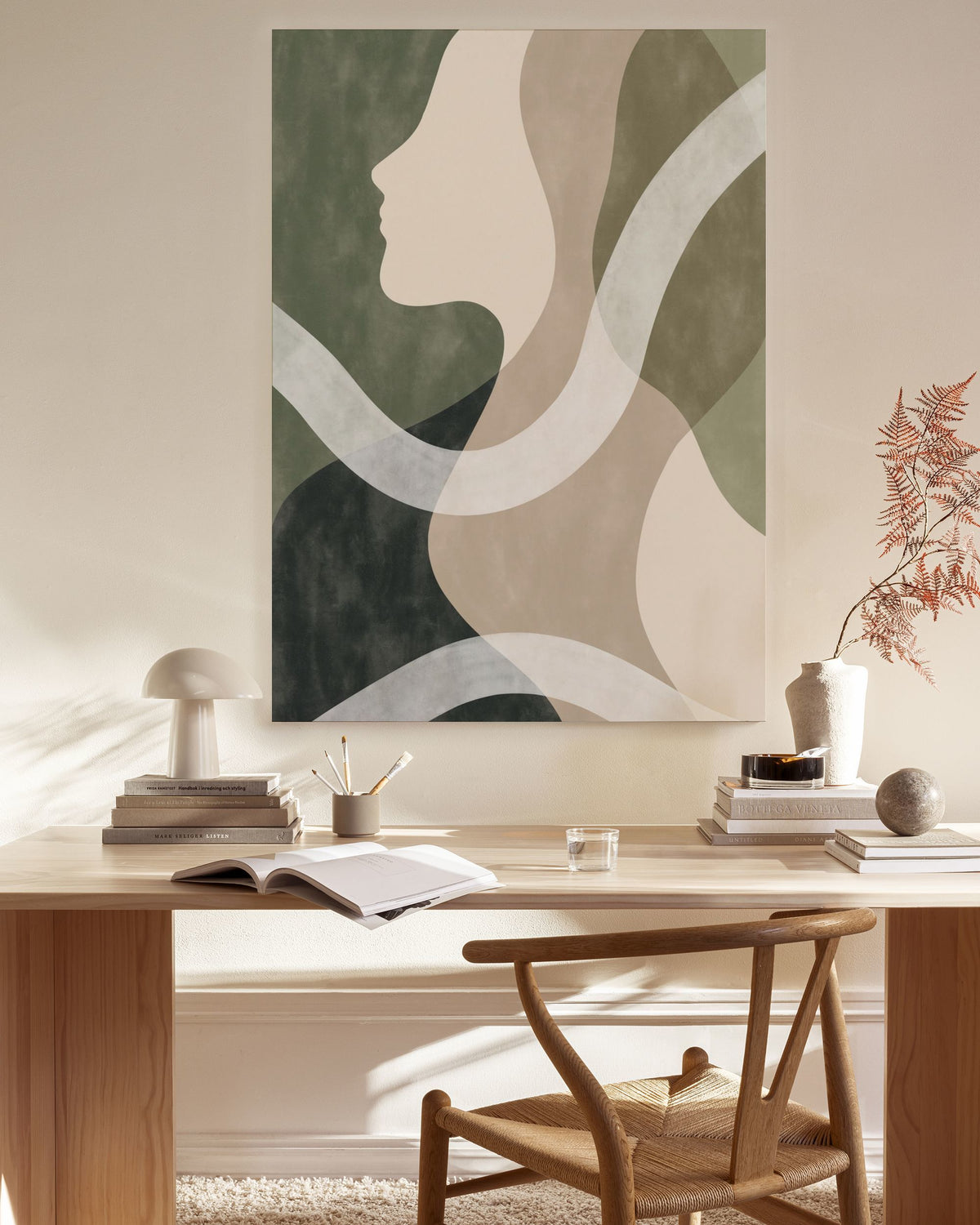 Shapes of a Face No2 Canvas print
