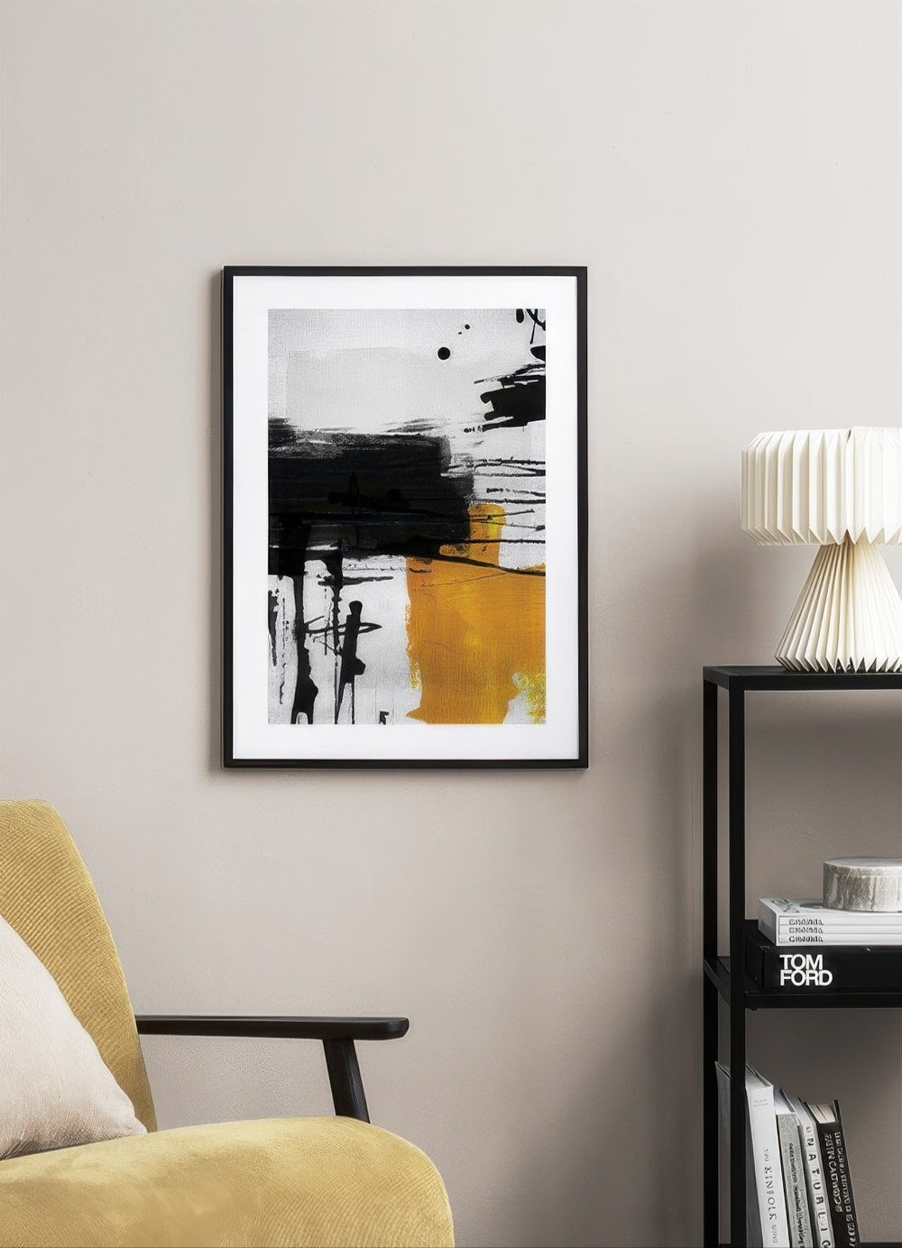 Yellow Abstract No2 Print
