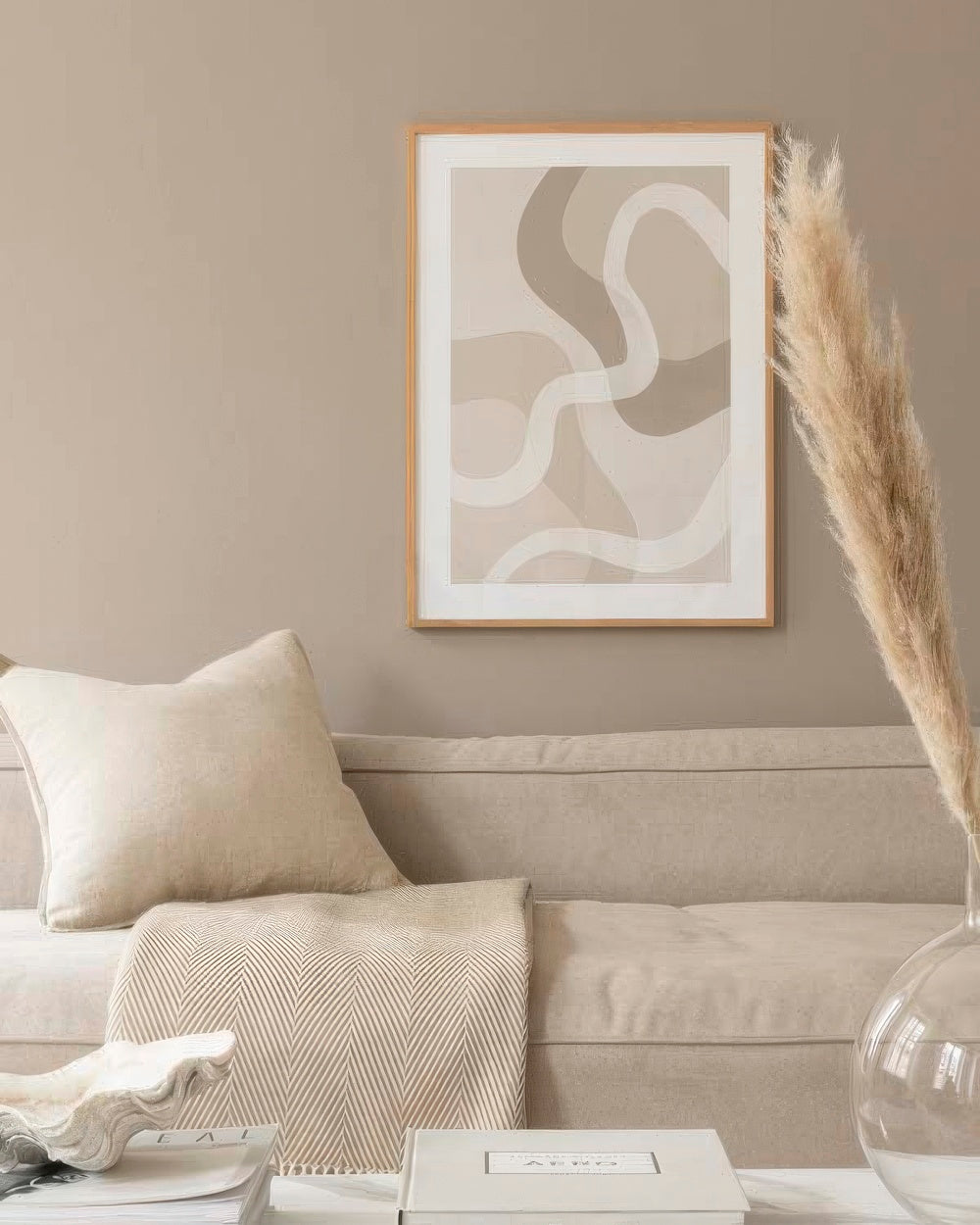 Beige Abstract No2 Print