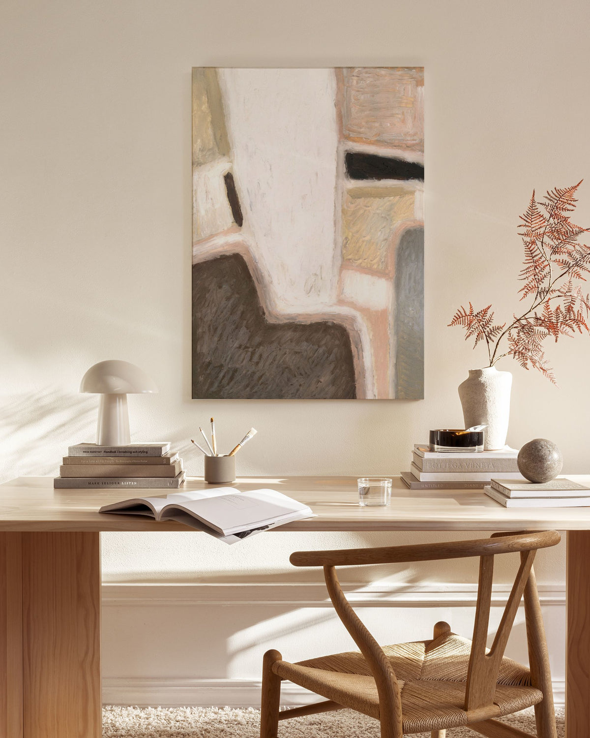 Painting of Shapes Canvas print
