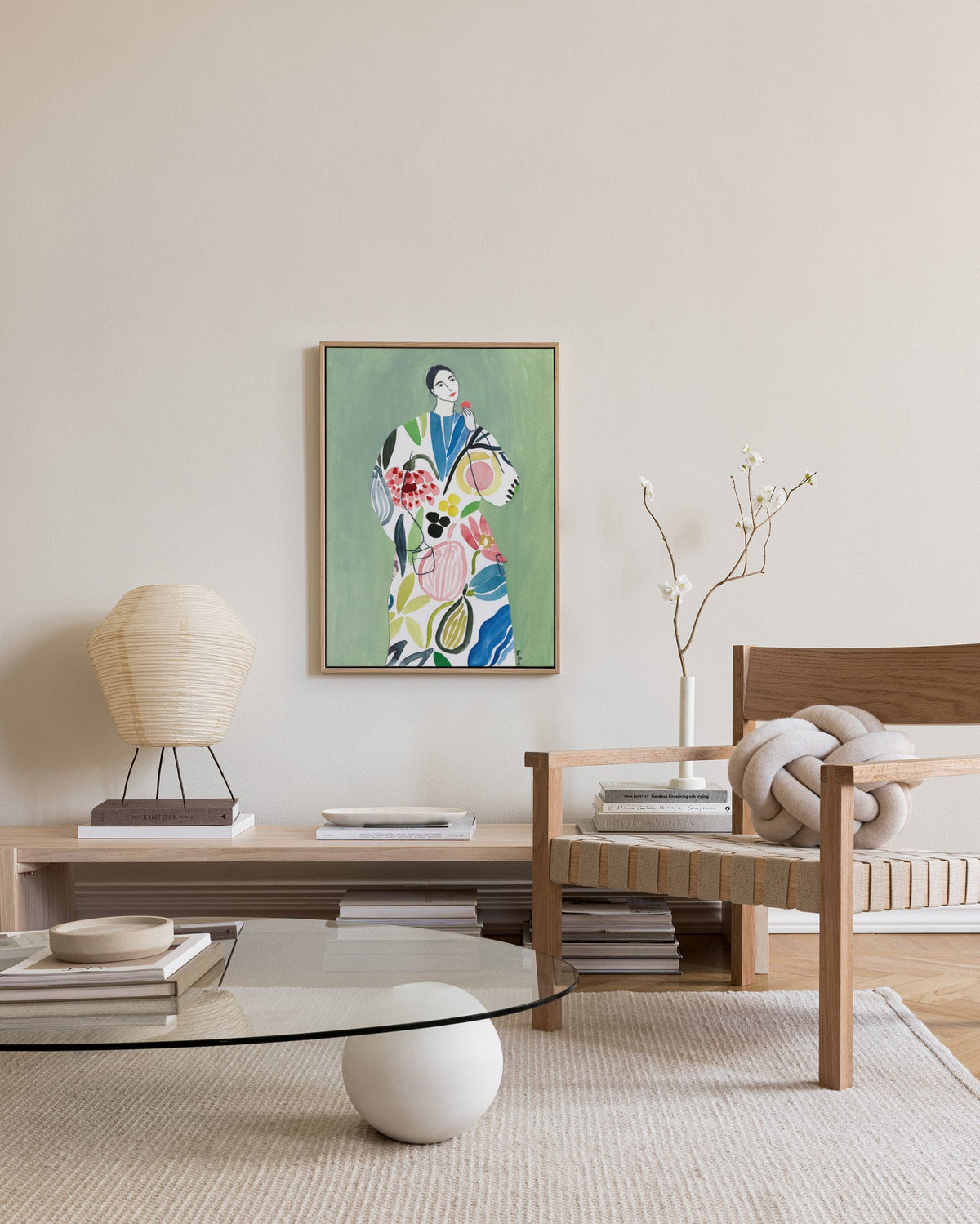 Pear Coat Canvas print