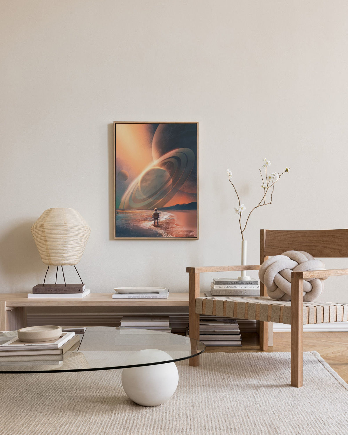 Planets In Sky Canvas print