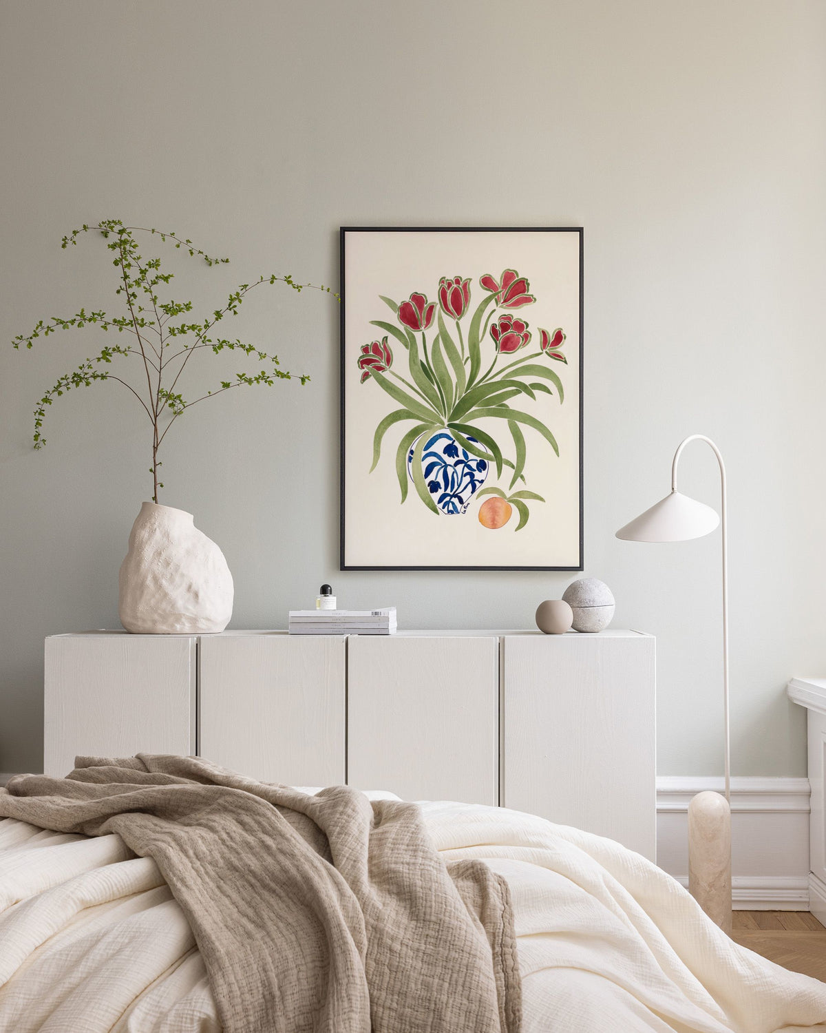 La Poire - Red Tulips Canvas print