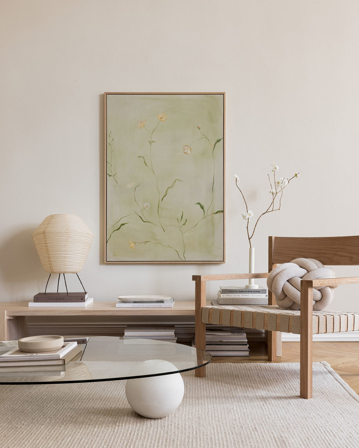 Soft Wildflowers Canvas print