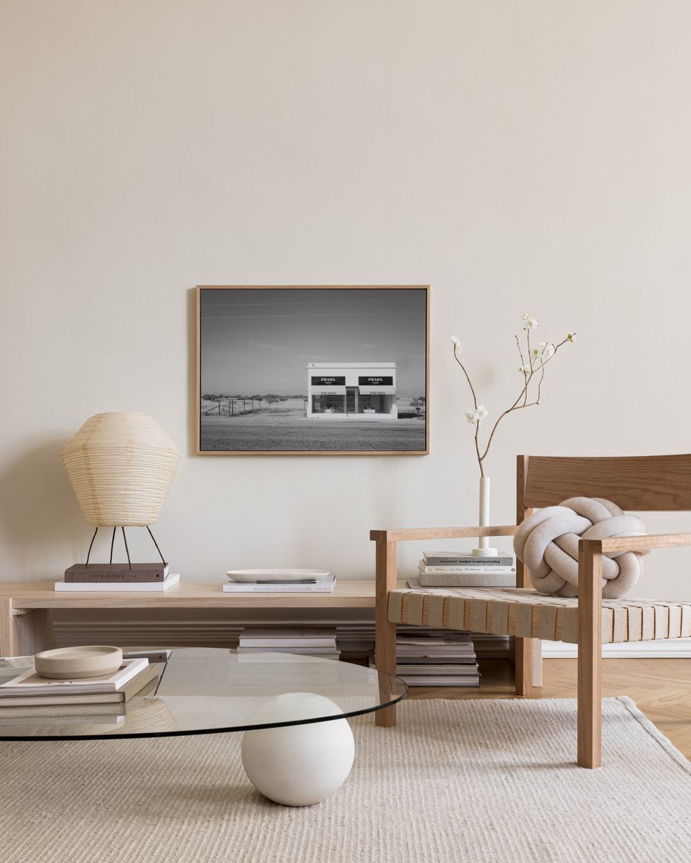 Prada Marfa B&W Canvas print