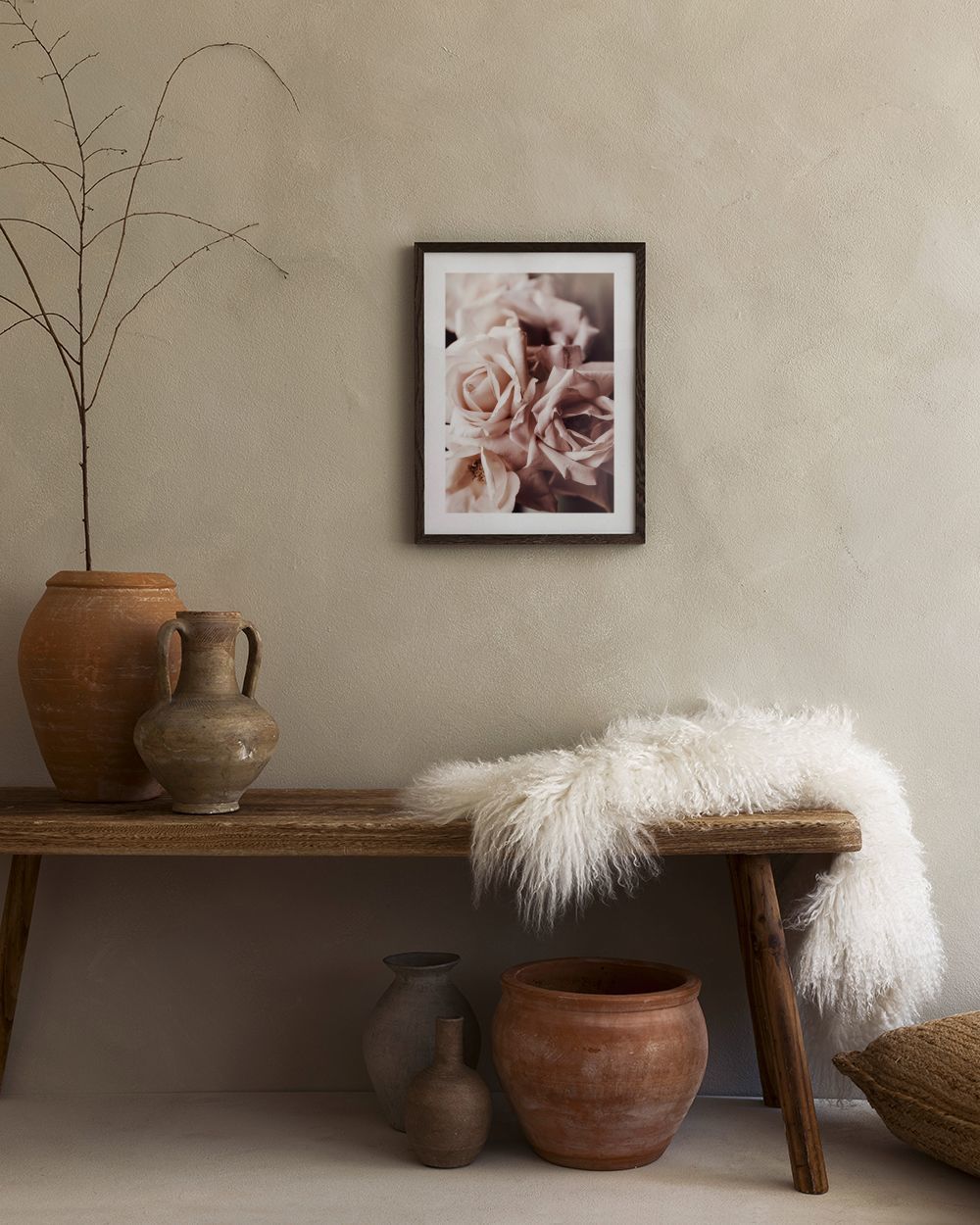Dusty Pink Roses No1 Print