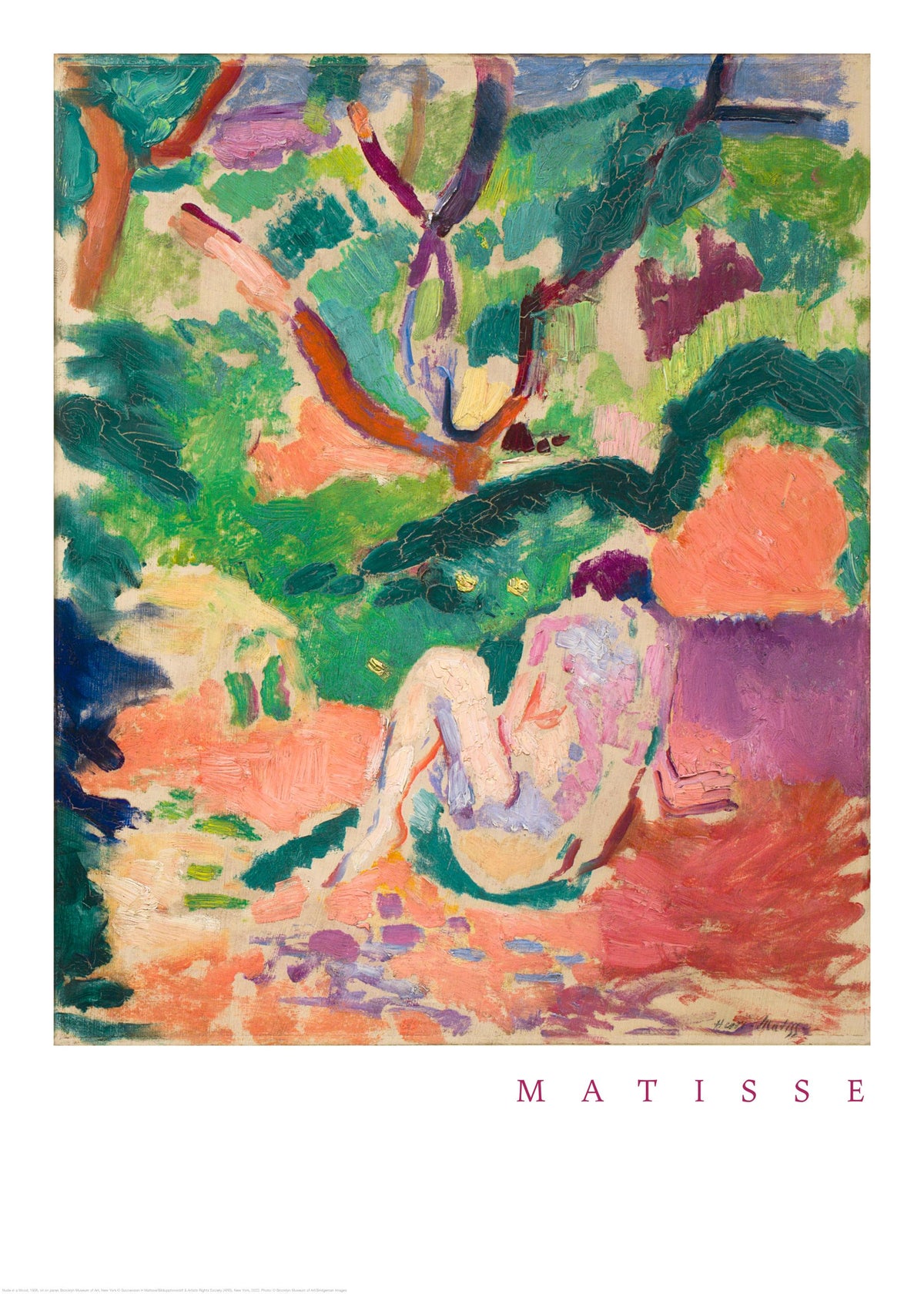 Matisse - Nude in a Wood Print