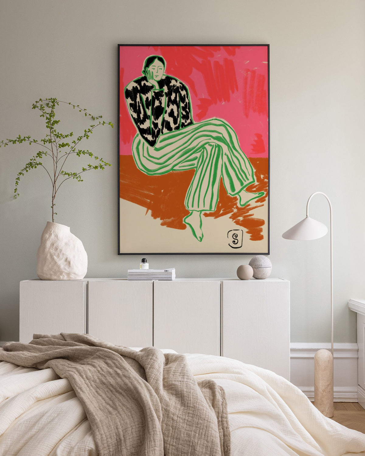 Sandra Poliakov - Calm Woman Portrait Canvas print