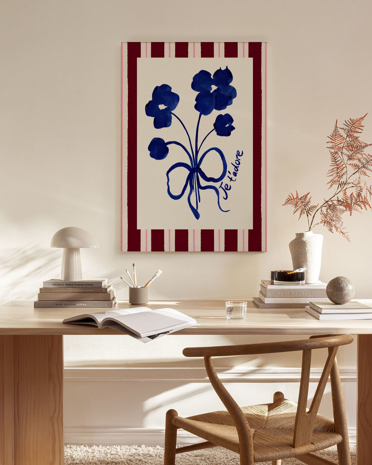 Emily Daborn - I Adore You Bouquet Canvas print