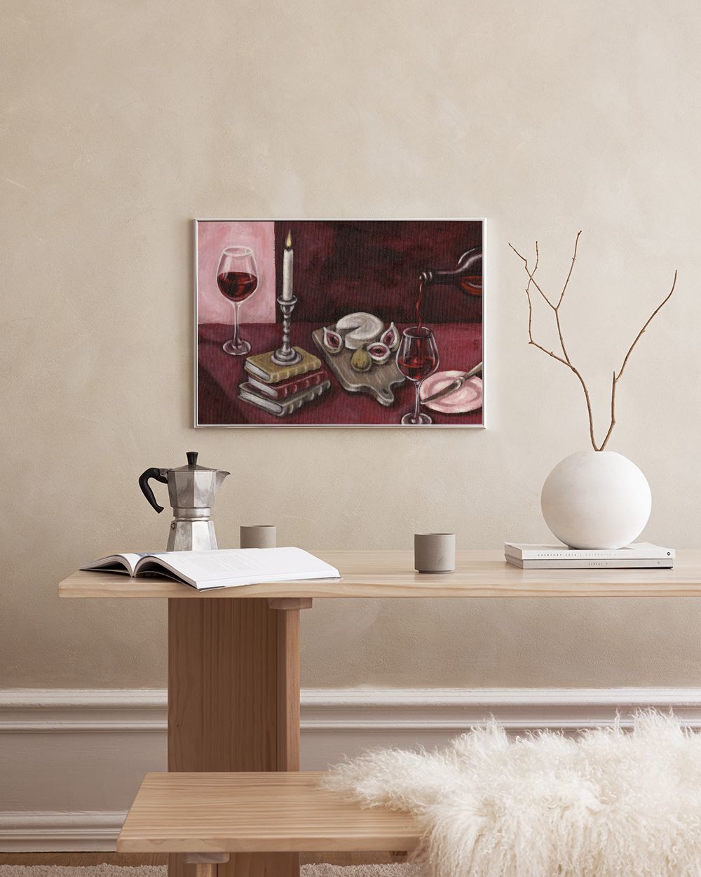 Bordeaux Table Print