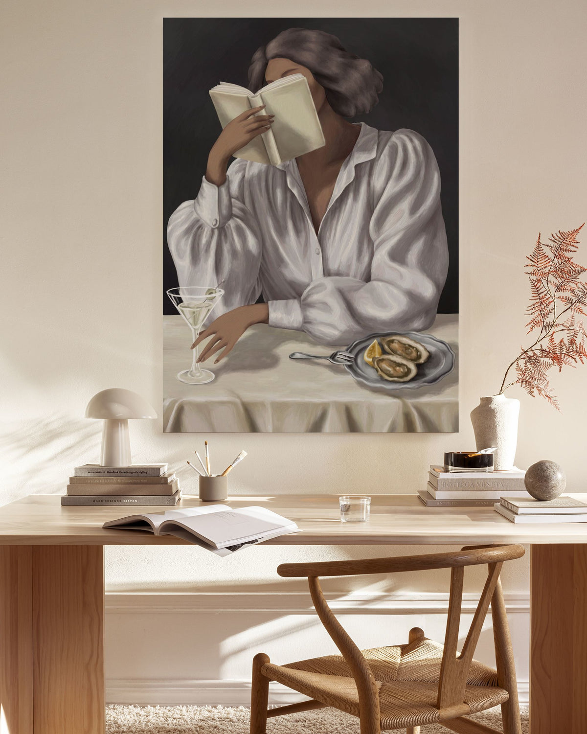 Read Between the Sips Canvas print
