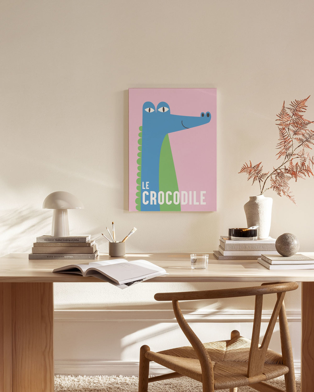 Le Crocodile Canvas print