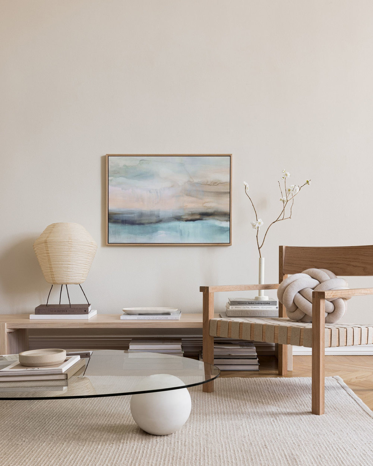 Seascape in Aquarelle Canvas print