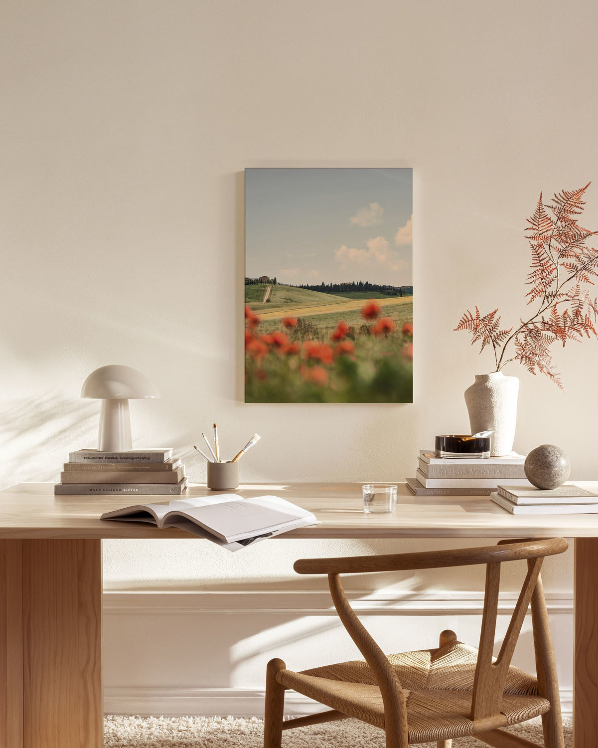 Tuscan Poppies No1 Canvas print