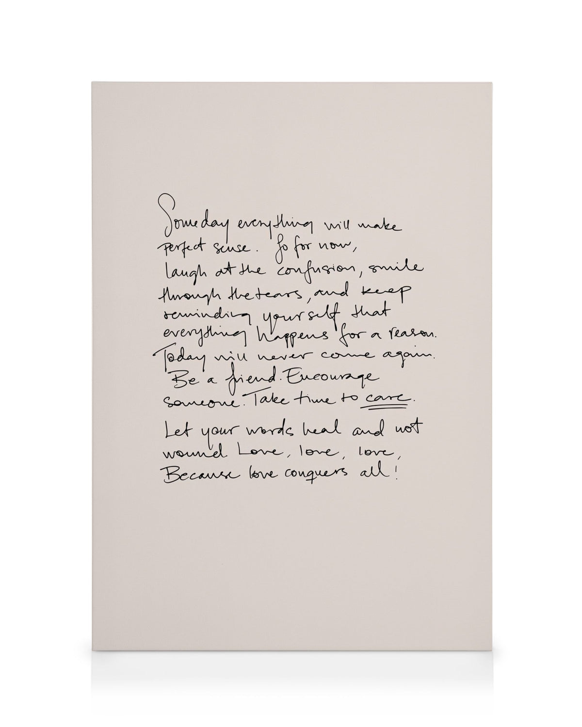 The Letter Canvas print
